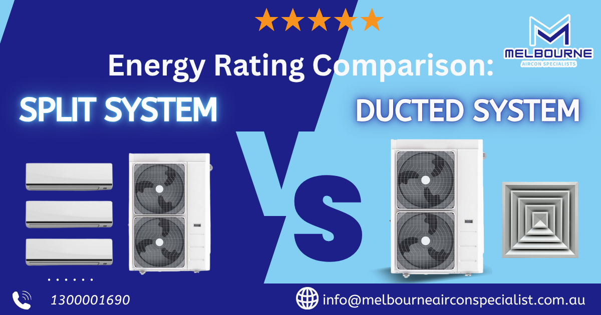 Energy Rating Comparison: Split System Ducted Air Conditioning